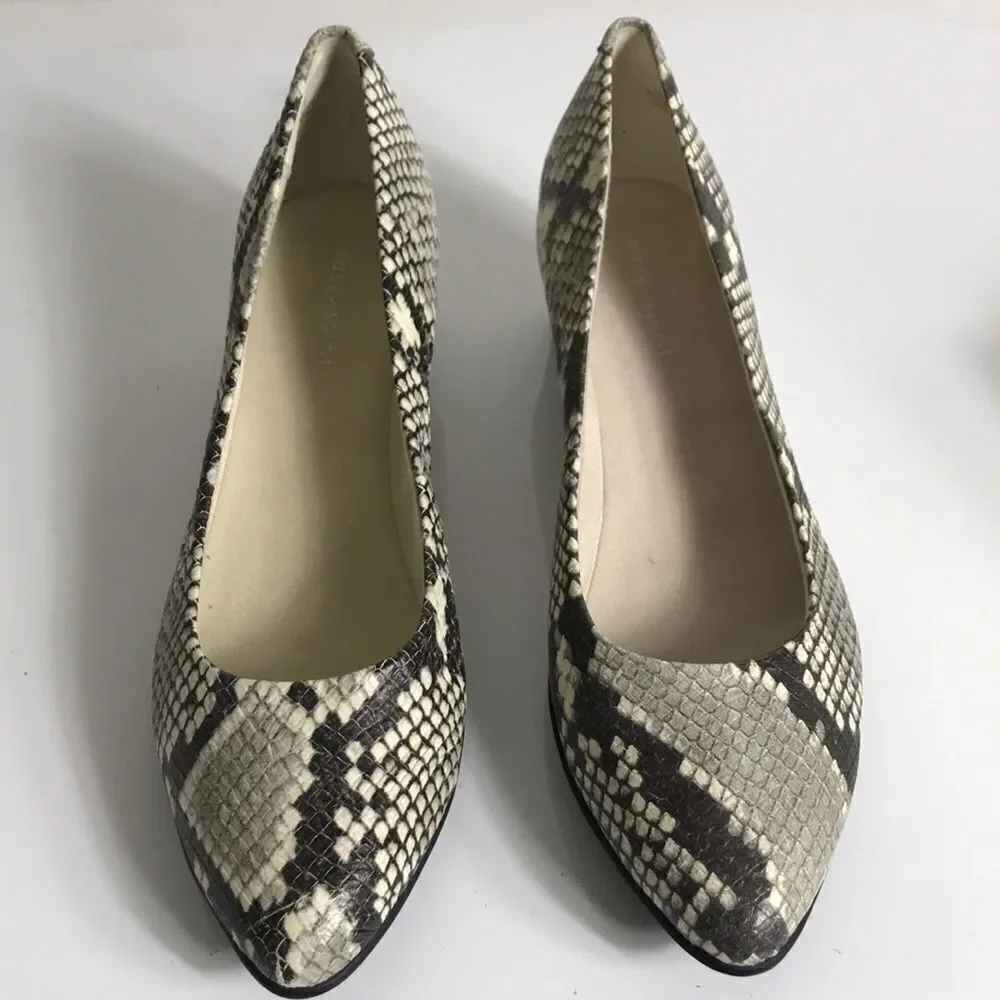 Easy Spirit Abelle Leather Low Wedge Shoes